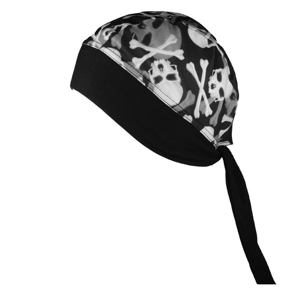 Stretch Z-Rag Skull Crossbone: Description
Schampa's Z-Wraps are known worldwide as the most comfortable headwrap available