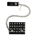 Studded Tri-Fold Chain Wallet