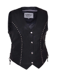 Studded Vest W/ConcCarryPocket: Features:

Studded Vest With Concealed Carry Pocket
Ladies PREMIUM studded vest
2 exterior po