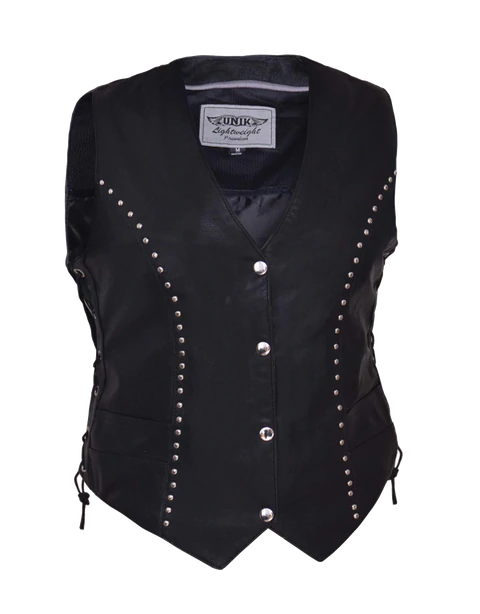 Studded Vest W/ConcCarryPocket: Features:

Studded Vest With Concealed Carry Pocket
Ladies PREMIUM studded vest
2 exterior po