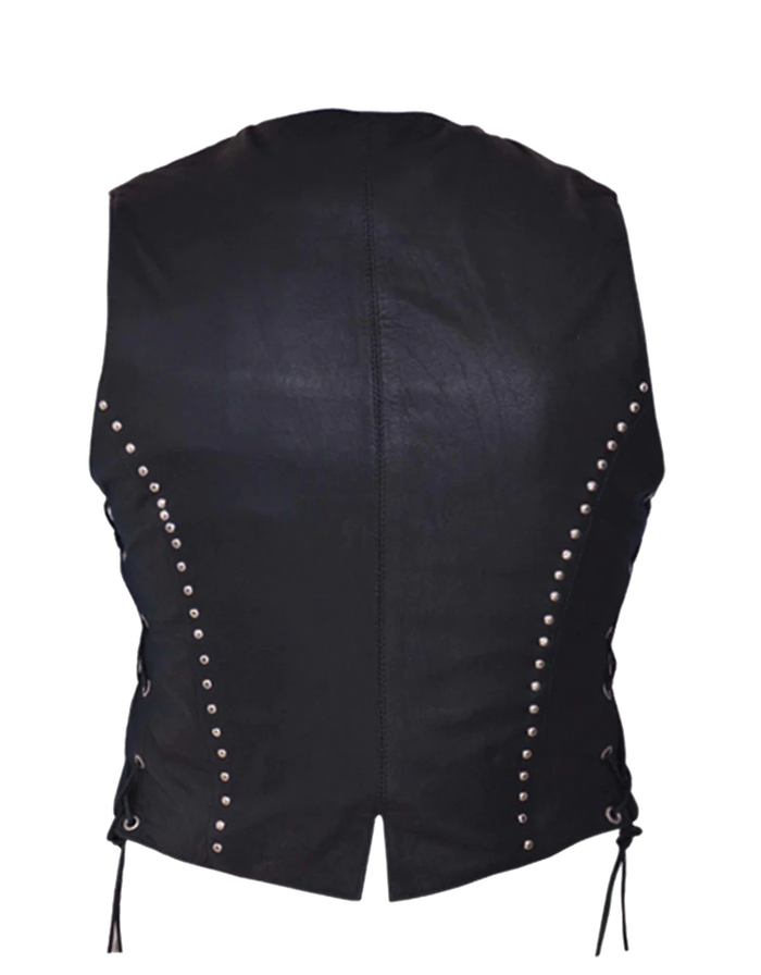 Studded Vest W/ConcCarryPocket: Features:

Studded Vest With Concealed Carry Pocket
Ladies PREMIUM studded vest
2 exterior po