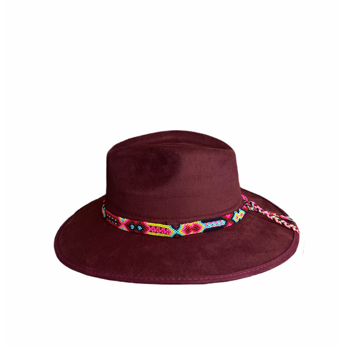 Suede Cowgirl Hat with braided hat band
