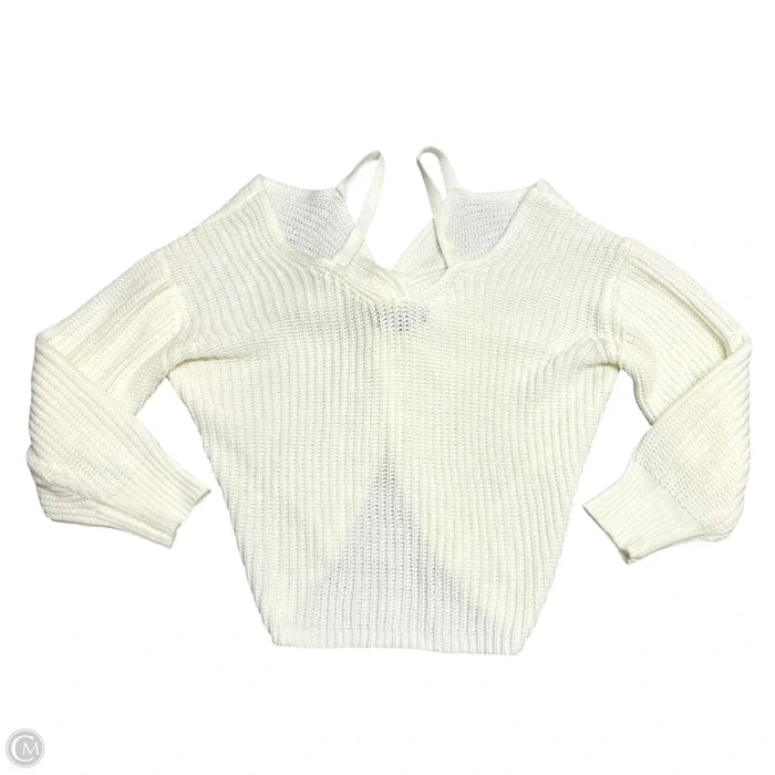 Sweater By Almost Famous In Cream, Size: M