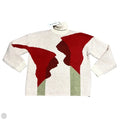 Sweater By Another Girl In Cream & Red, Size: M