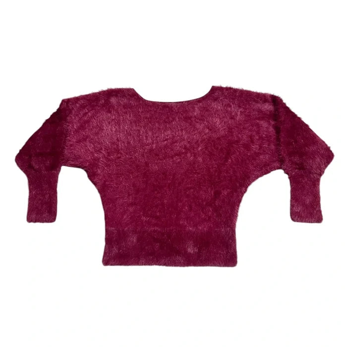 Sweater By Anthropologie In Maroon, Size: S