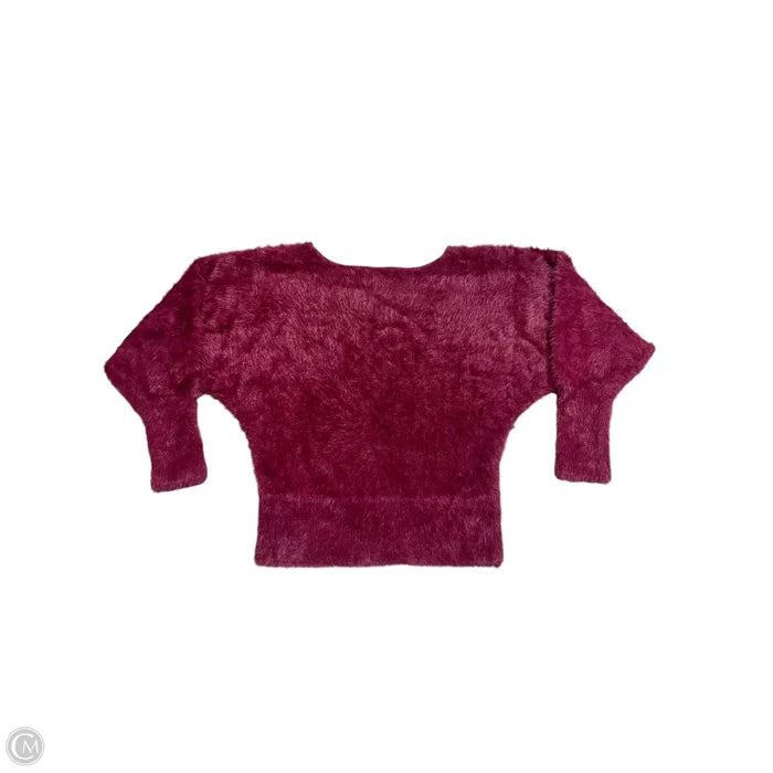 Sweater By Anthropologie In Maroon, Size: S