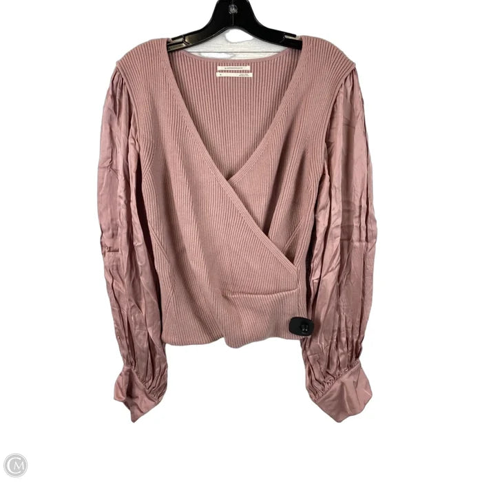 Sweater By Anthropologie In Pink, Size: Xl