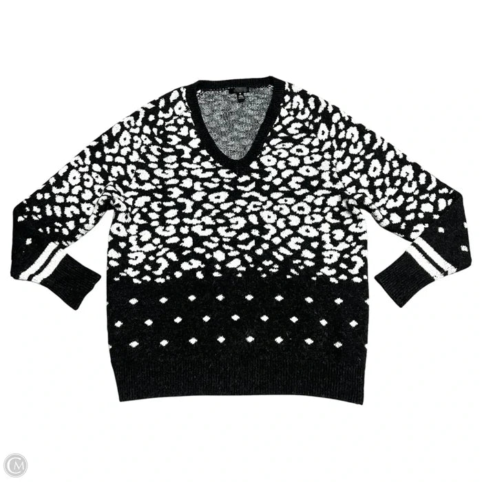 Sweater By Aqua In Black & White, Size: S