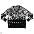 Sweater By Aqua In Black & White, Size: S