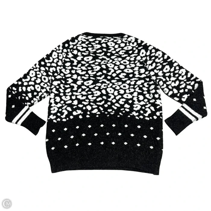 Sweater By Aqua In Black & White, Size: S