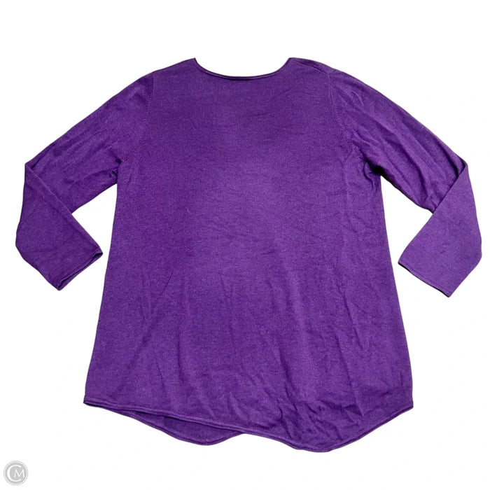 Sweater By Eileen Fisher In Purple, Size: Xl