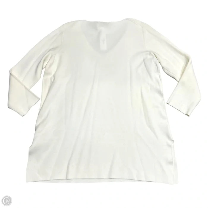 Sweater By Joan Vass In Cream, Size: Xl
