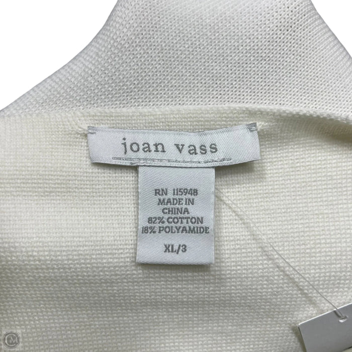 Sweater By Joan Vass In Cream, Size: Xl
