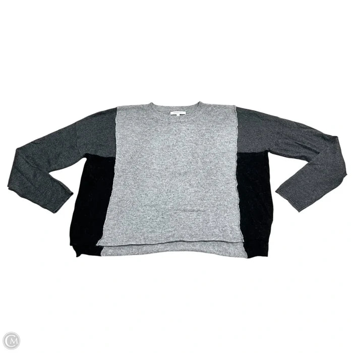 Sweater By Olivaceous In Black & Grey, Size: L