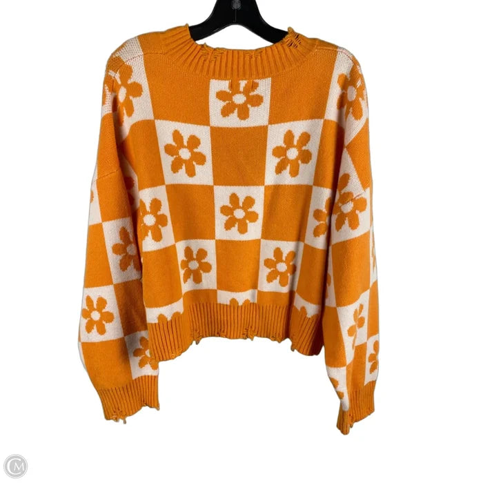 Sweater By Pol In Orange, Size: M