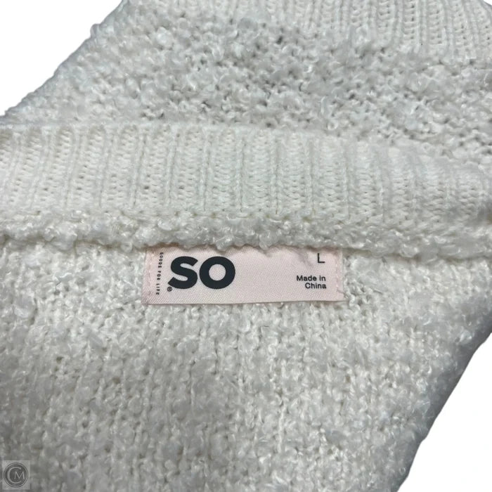 Sweater By So In Cream, Size: L