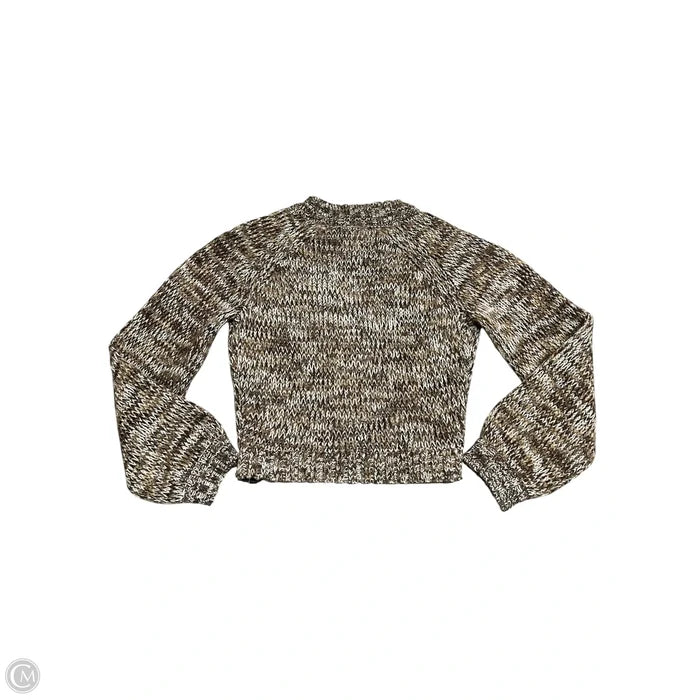 Sweater By Z Supply In Brown & Cream, Size: S