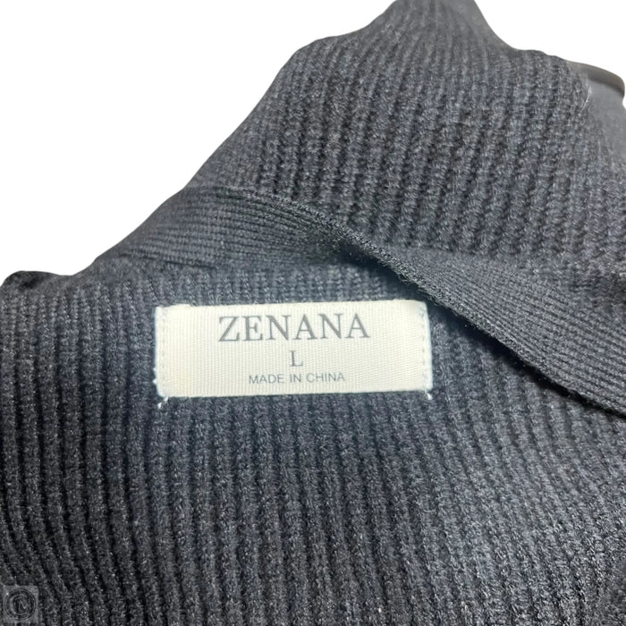 Sweater By Zenana In Black, Size: L