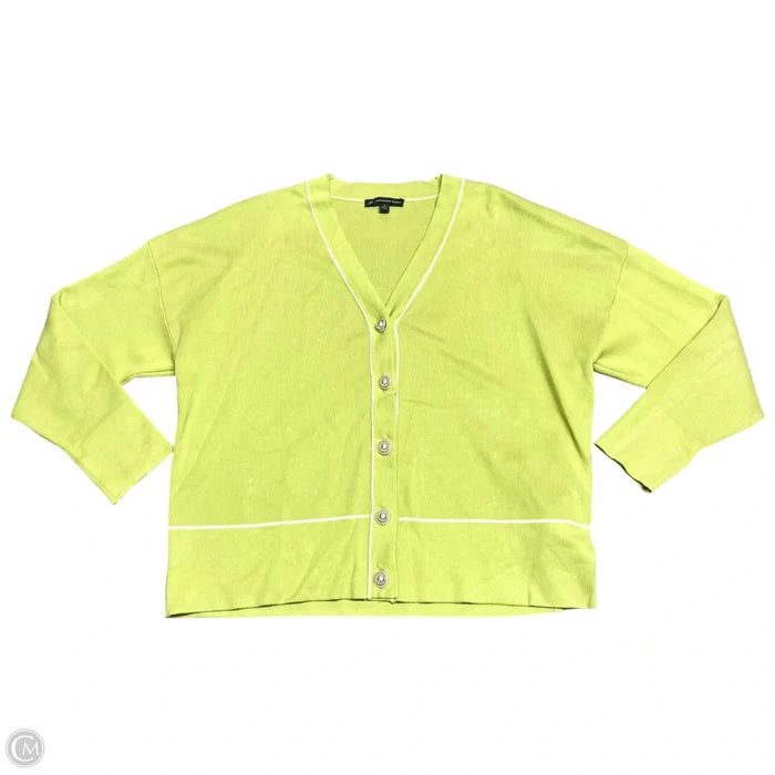 Sweater Cardigan By Adrianna Papell In Green, Size: S