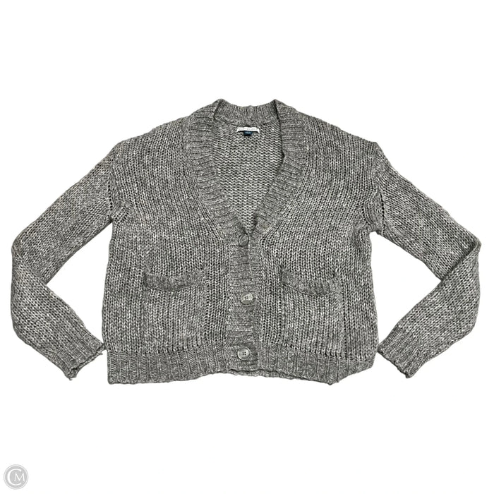 Sweater Cardigan By American Eagle In Grey, Size: S