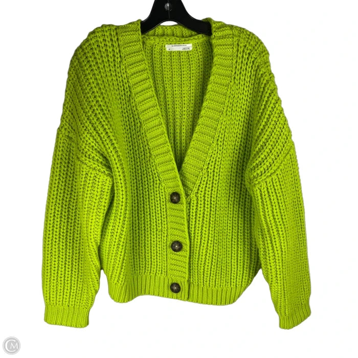 Sweater Cardigan By Anthropologie In Green, Size: M
