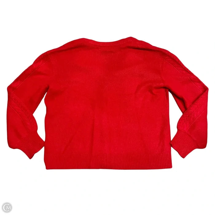 Sweater Cardigan By Charter Club In Red, Size: Xl
