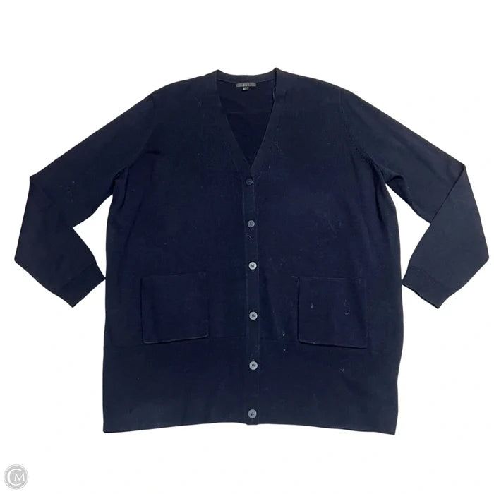 Sweater Cardigan By Cos In Navy, Size: L