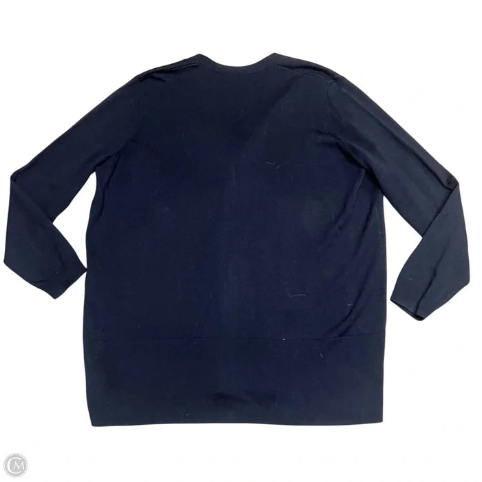 Sweater Cardigan By Cos In Navy, Size: L