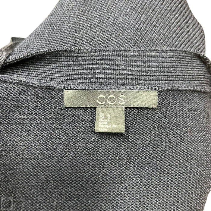 Sweater Cardigan By Cos In Navy, Size: L