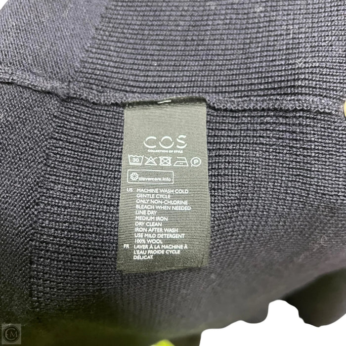 Sweater Cardigan By Cos In Navy, Size: L