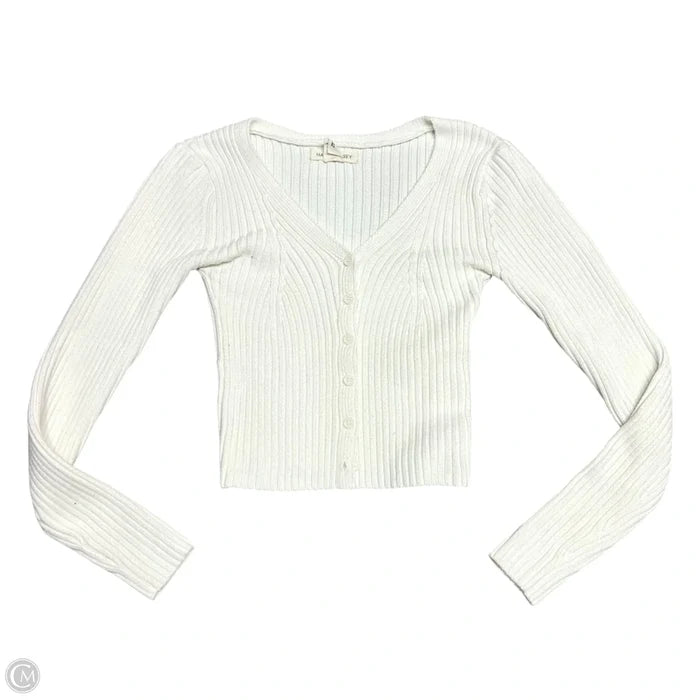 Sweater Cardigan By Happily Grey In Cream, Size: S