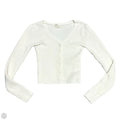Sweater Cardigan By Happily Grey In Cream, Size: S