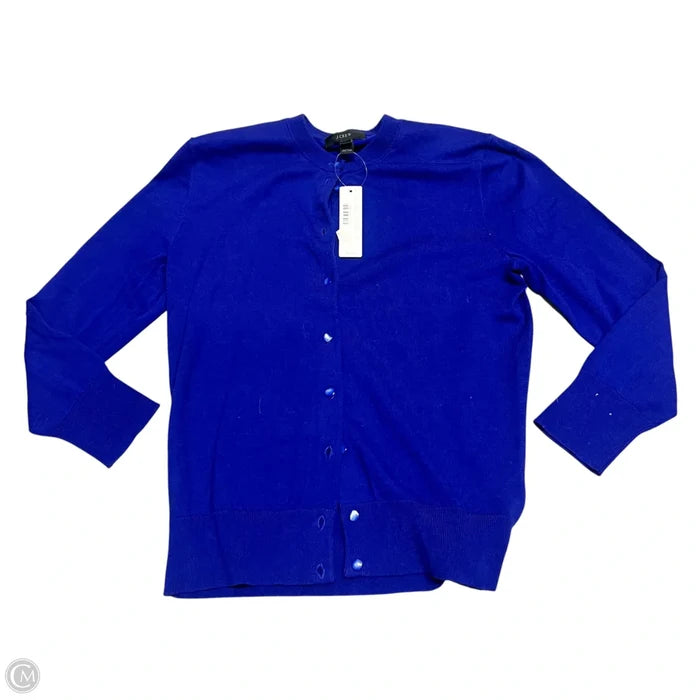 Sweater Cardigan By J. Crew In Blue, Size: S