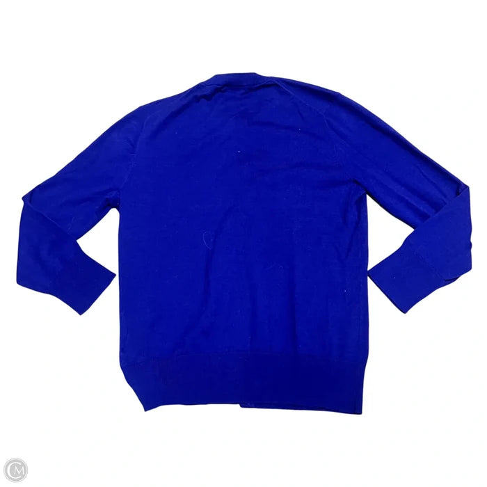 Sweater Cardigan By J. Crew In Blue, Size: S