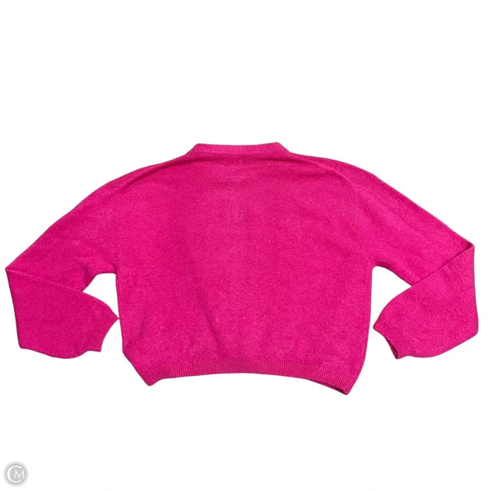 Sweater Cardigan By J. Crew In Pink, Size: S