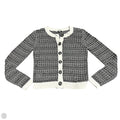 Sweater Cardigan By Loft In Black & Cream, Size: Xs