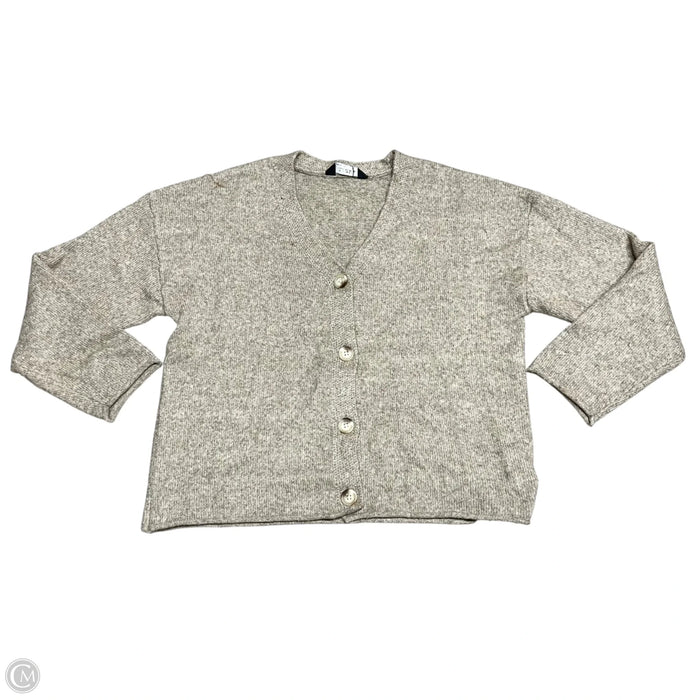Sweater Cardigan By Members Mark In Tan, Size: L