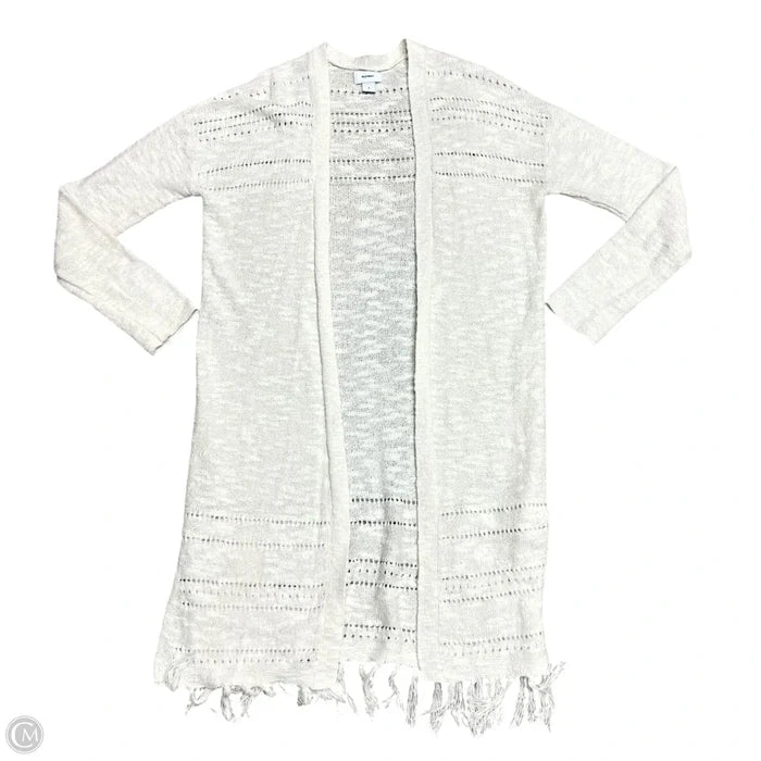 Sweater Cardigan By Old Navy In White, Size: S