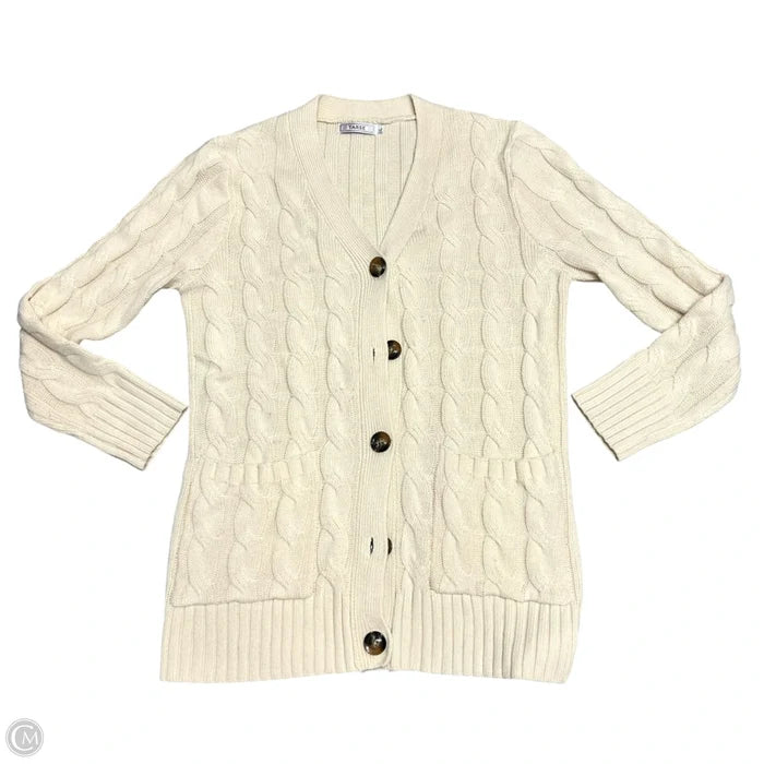 Sweater Cardigan By Tarse In Cream, Size: L