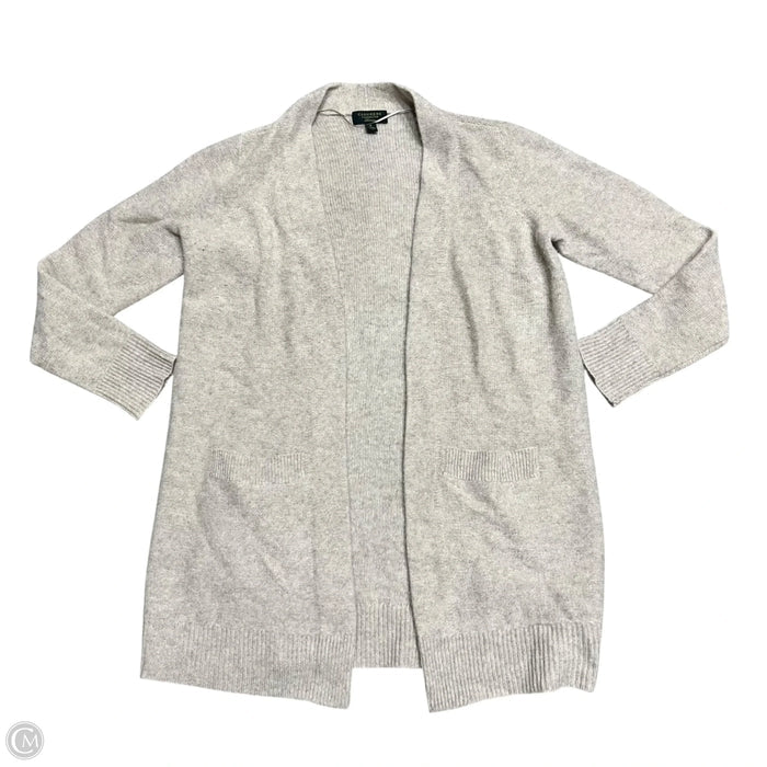 Sweater Cardigan Cashmere By Charter Club In Taupe, Size: M