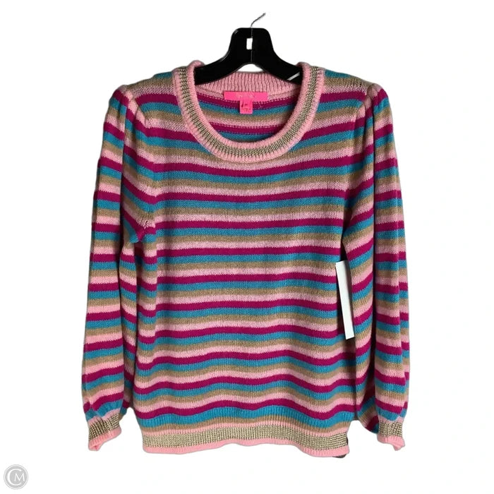 Sweater Designer By Lilly Pulitzer In Striped Pattern, Size: M