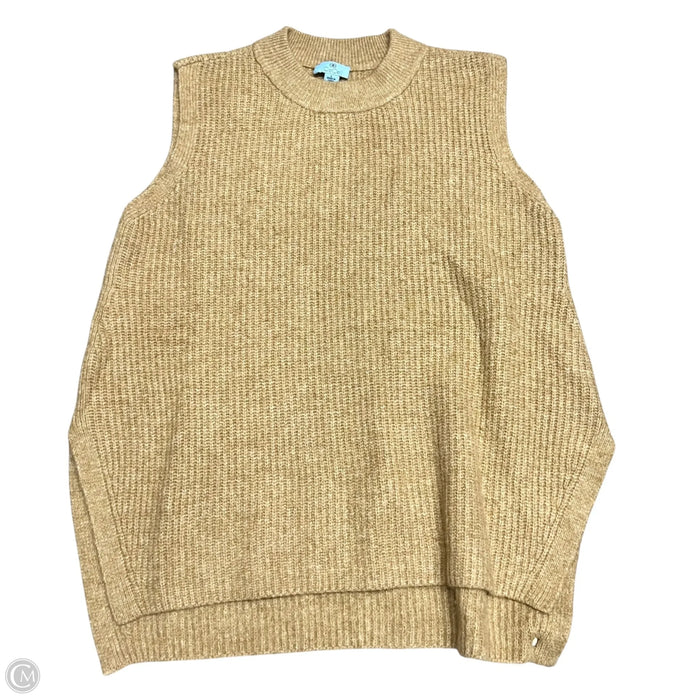 Sweater Short Sleeve By Cece In Tan, Size: L