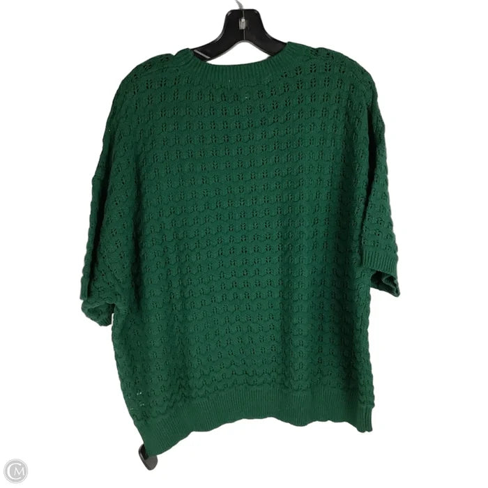 Sweater Short Sleeve By Vine & Love In Green, Size: S
