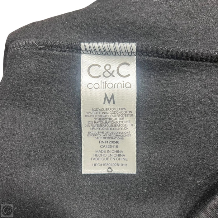 Sweatshirt Collar By C And C In Black, Size: M