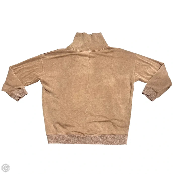 Sweatshirt Collar By Free People In Brown, Size: M
