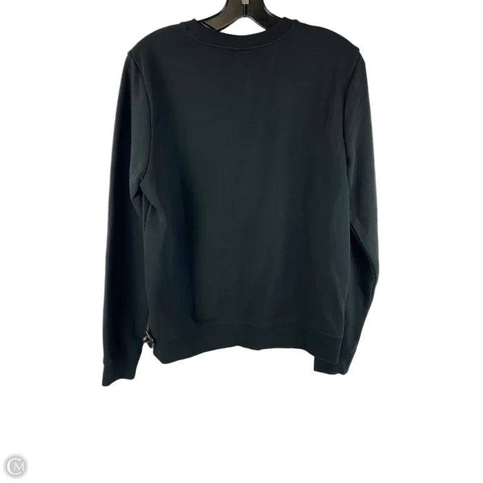 Sweatshirt Collar By Nike In Black & Yellow, Size: S