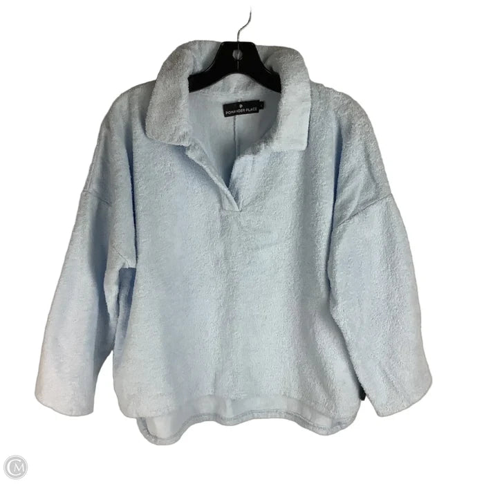 Sweatshirt Collar By Pomander Place In Blue, Size: L