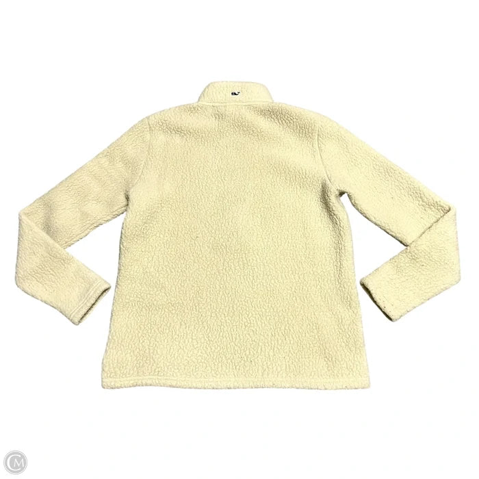 Sweatshirt Collar By Vineyard Vines In Tan, Size: S