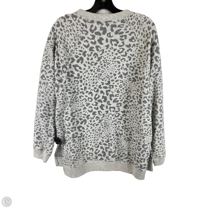 Sweatshirt Crewneck By American Eagle In Leopard Print, Size: S