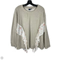 Sweatshirt Crewneck By Kaari Blue In Beige, Size: 2x